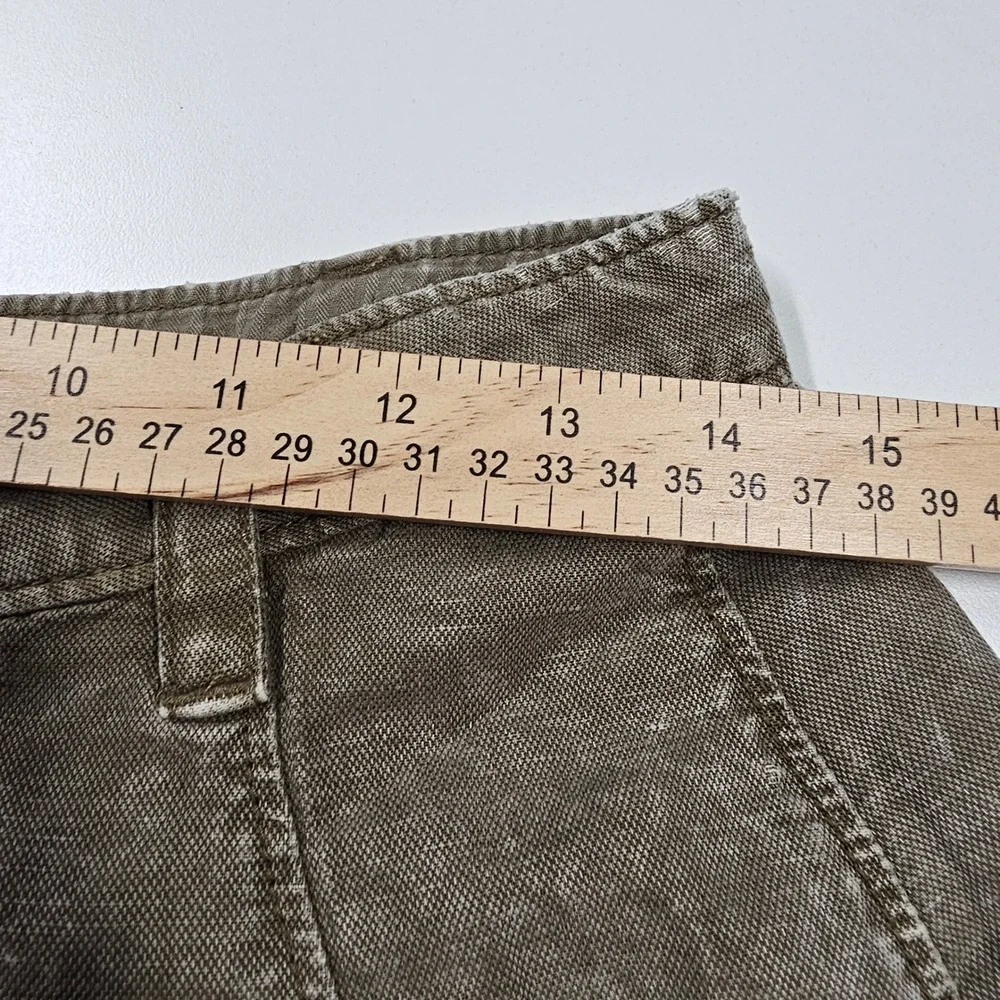 Free People Desert‎ Daze Harem Pants Belted Button Front Olive Women's XS/2